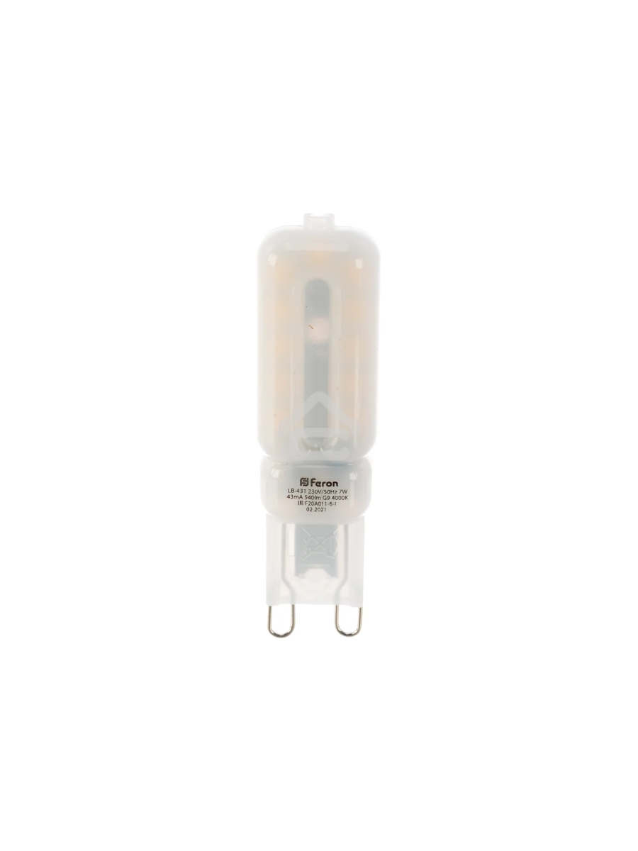 Лампа светодиодная FERON LB-431 (25756) 7W 230V G9 4000K