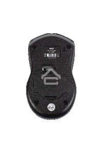 Мышь беспроводная HIPER HOMW-072 черный/серебристый, 1000 dpi, радиоканал, USB, кнопки - 3