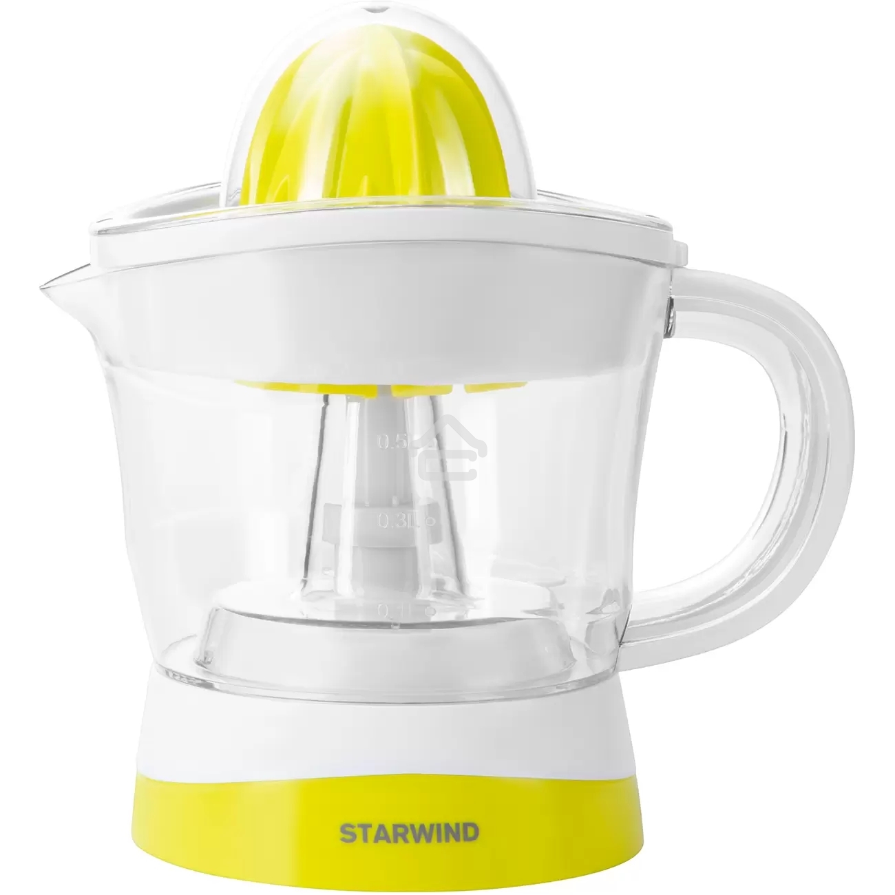 Соковыжималка цитрусовая Starwind SJ 1121 30 Вт рез.сок.:700мл. белый/желтый
