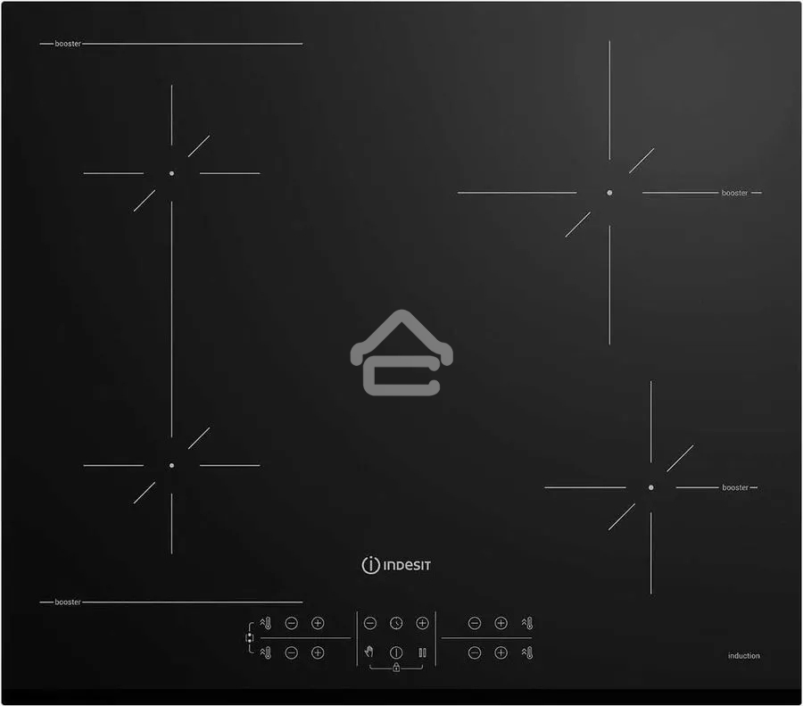 Индукционная варочная панель Indesit IB 41B60 BF, независимая, черный