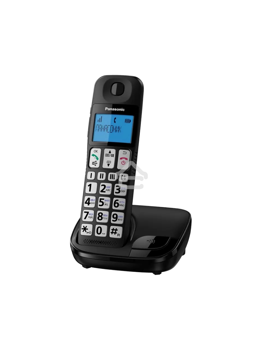 Телефон беспроводной (DECT) Panasonic KX-TGE110UCB черный