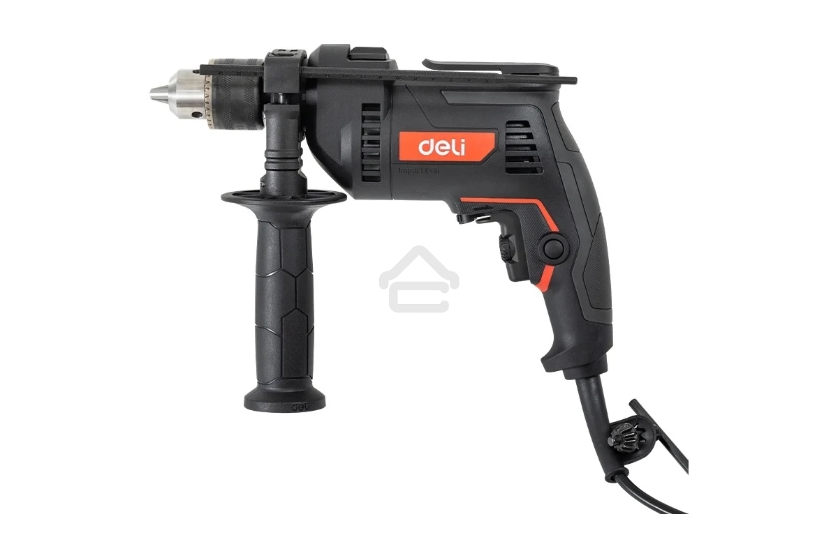 Дрель Deli DE-CZ13-1E, 680Вт, сетевая, ударная