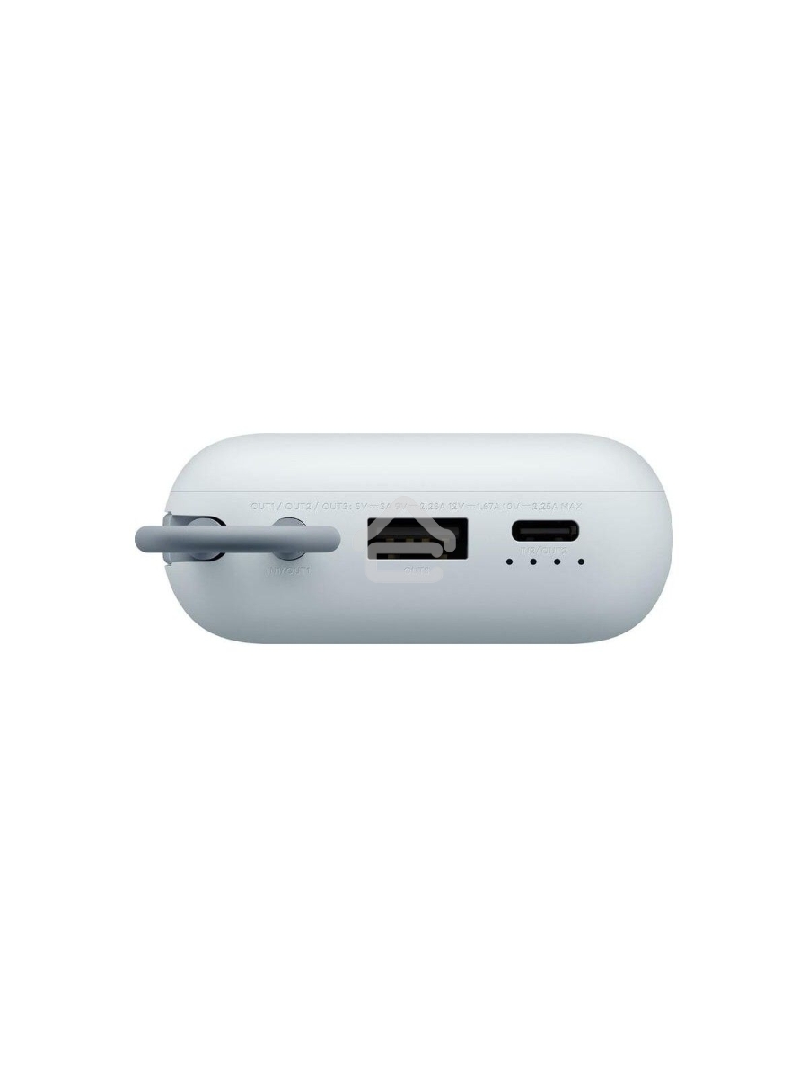 Внешний аккумулятор Xiaomi Power Bank 10000mAh (встроенный кабель) Ледяной синий GL