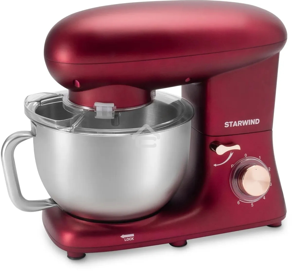 Миксер планетарный Starwind SPM7170 1600 Вт, гранатовый