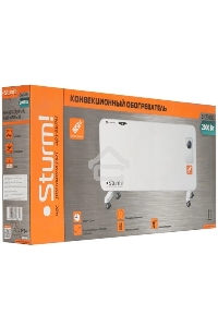 Конвектор Sturm! CH2000D, белый, 2000 Вт, 25 м2, дисплей, электронный термостат
