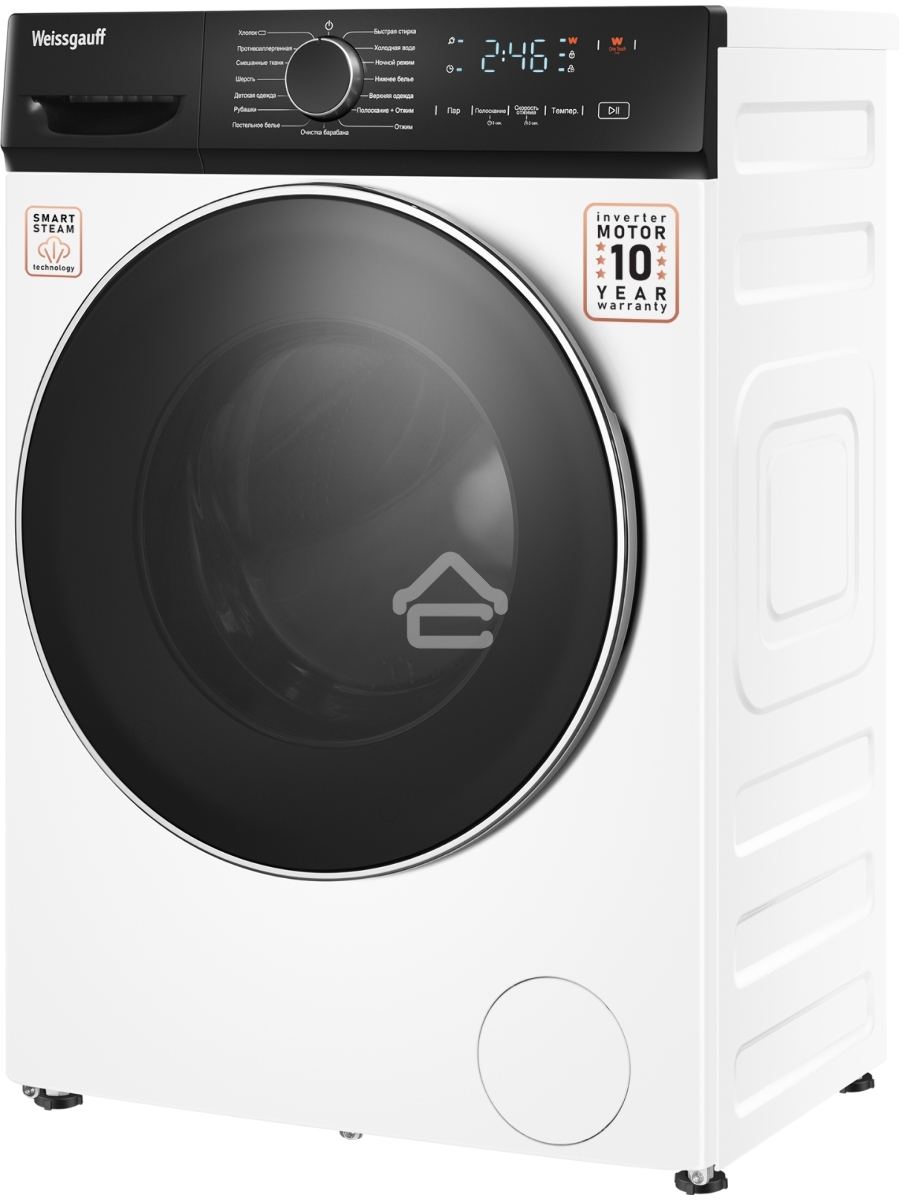 Стиральная машина Weissgauff WM 4627 Touch Inverter Steam Белый, загрузка фронтальная 7 кг, 1200 об/мин., класс: А+++