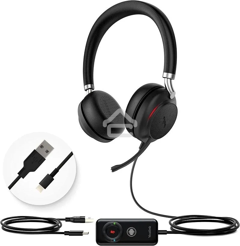 Гарнитура беспроводная USB/Bluetooth Yealink UH38 Dual UC-BAT черный