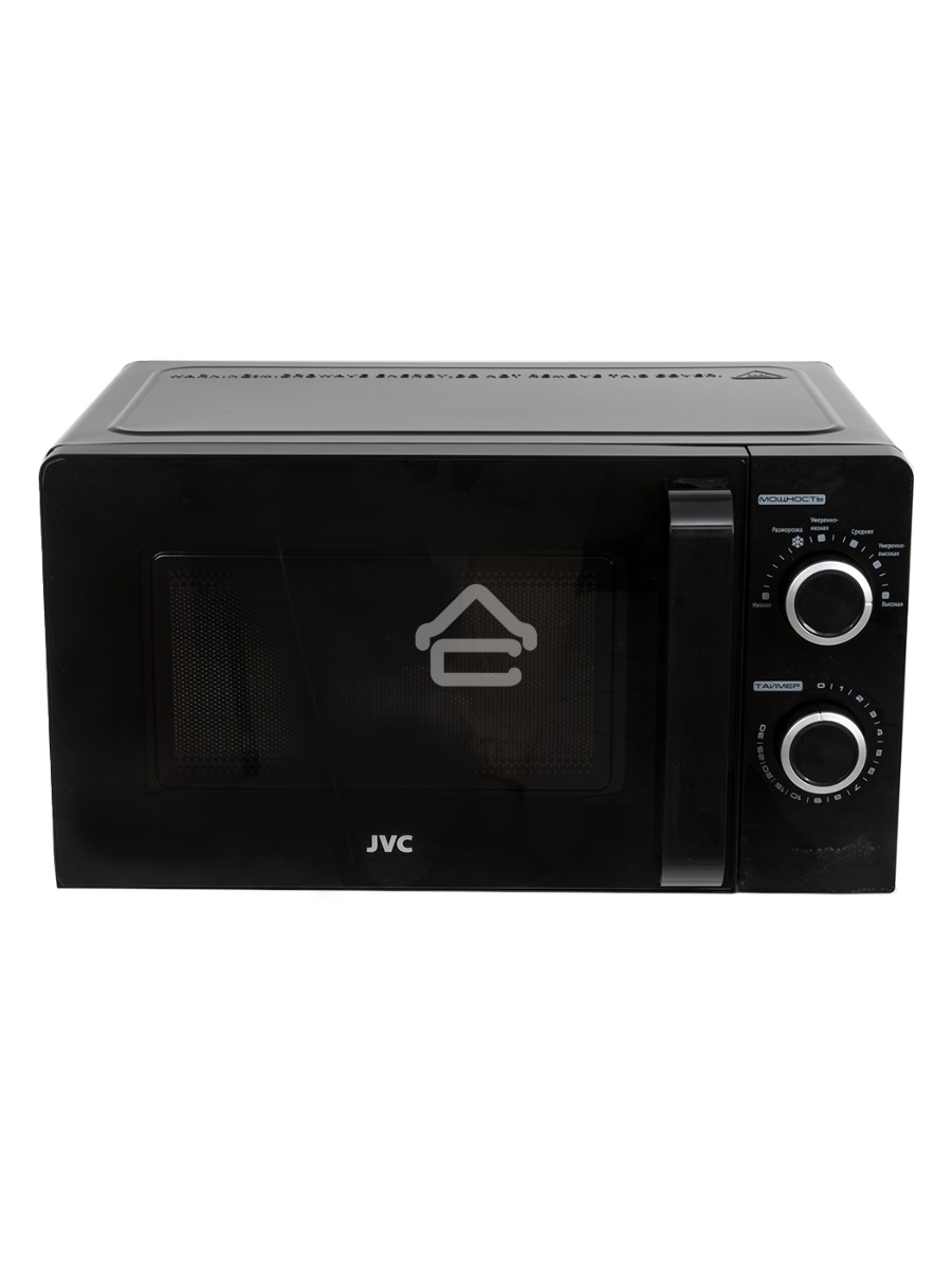 Микроволновая печь JVC JK-MW130M черный, 20 л, 700 Вт, переключатели - поворотный механизм