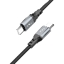 Кабель Hoco Spear X86 TYPE-C TO TYPE-C USB Type-C (m)-USB Type-C (m) 1м черный коробка