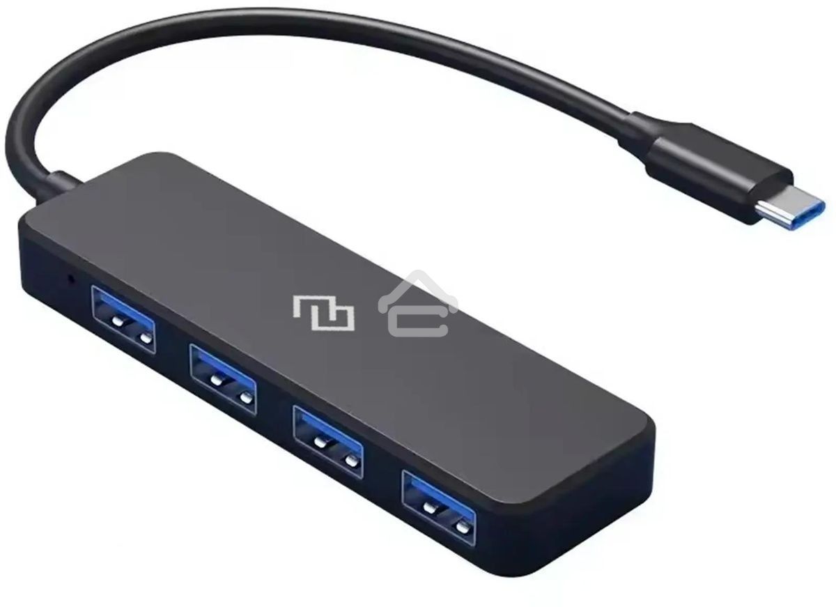 Разветвитель USB-C Digma DHUB-4USB-C-2.0 4порт. черный