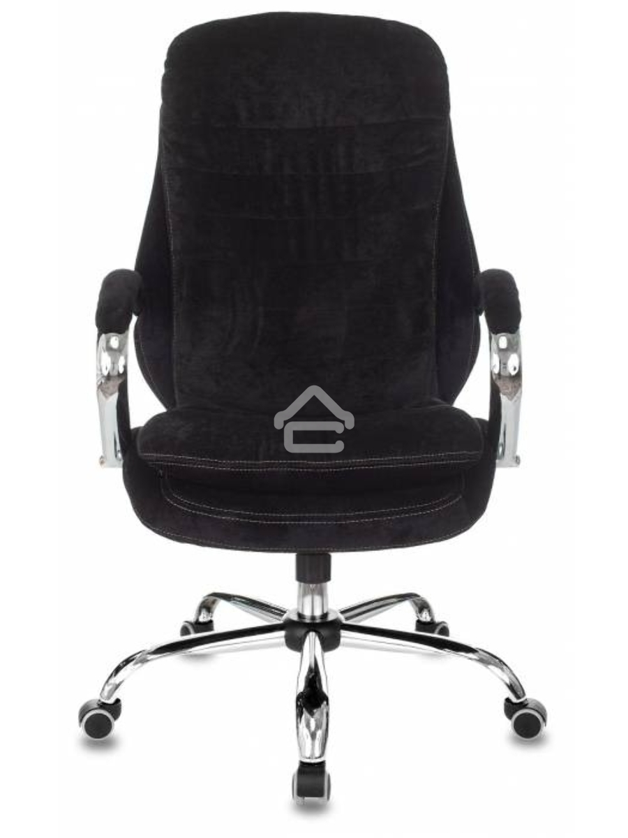 Кресло руководителя Бюрократ T-9950SL Fabric черный Light-20, крестовина металл хром