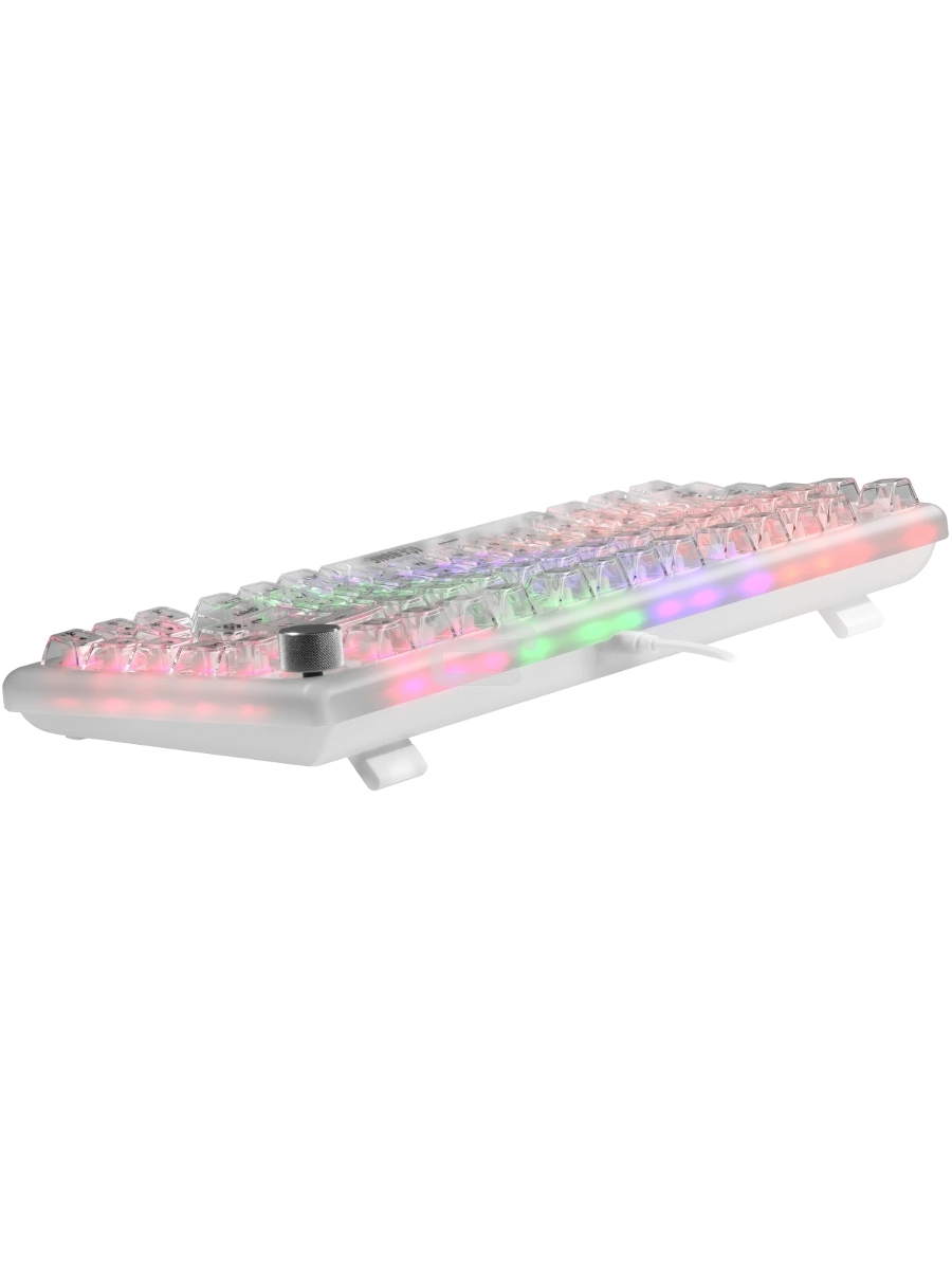 Механическая клавиатура Defender Icebone GK-354 RU,прозрач,81кн+FN,радуж,1.5м_1