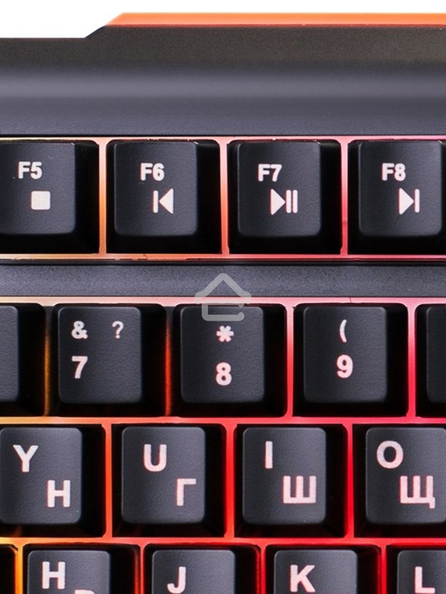 Клавиатура Oklick 717G проводная, USB, черный/серый