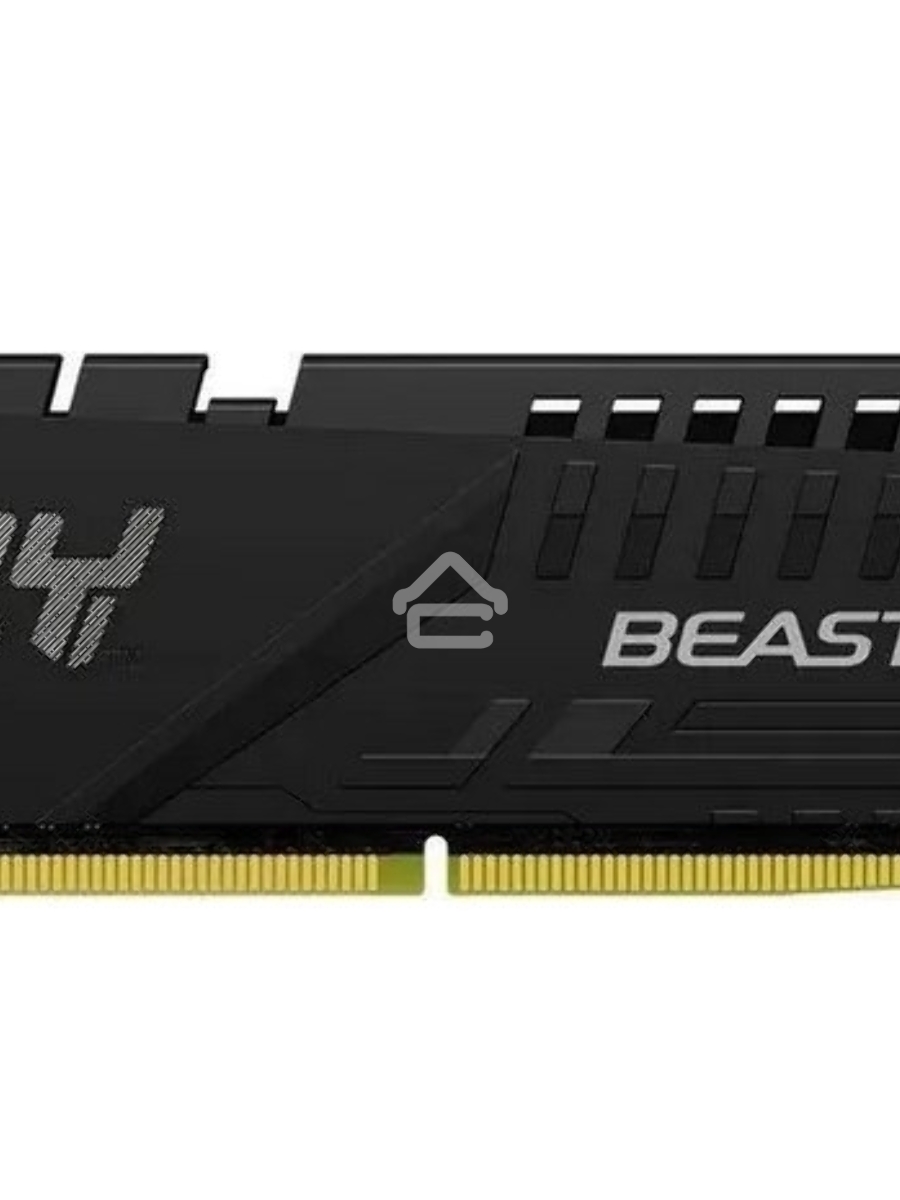Оперативная память Kingston Fury Beast, DDR5, 8GB (1x8GB), 5600MHz, CL36, DIMM, с радиатором, черный