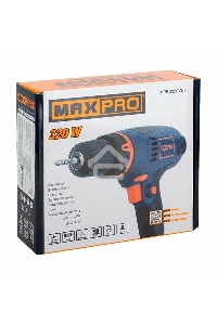 Дрель электрическая MAX-PRO  320 Вт, 0-4200об/мин, быстрозажимной патрон 0,6-6,5мм, 1 кг, резиновые вставки, кор.