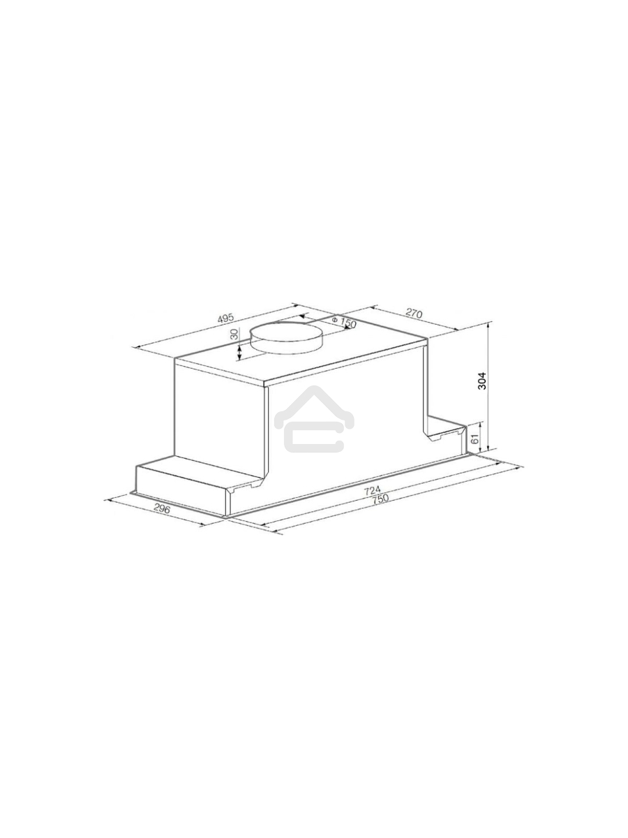 Вытяжка Graude LB 75.1 W белая