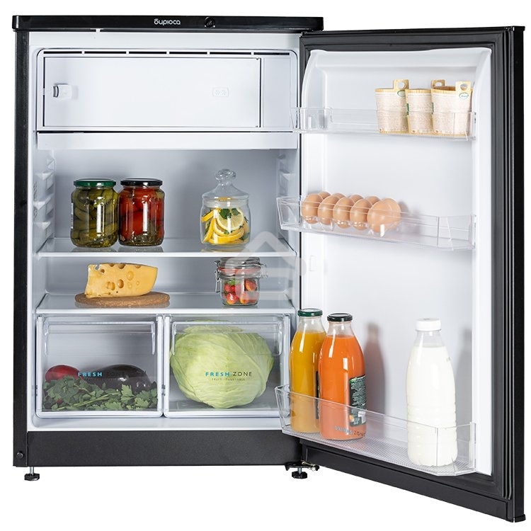 Холодильник Бирюса B508 черный однокамерный 116/34л морозилка сверху