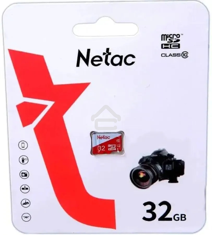 Карта памяти Netac P500 ECO 32GB MicroSDHC C10 up to 80MB/s, retail pack card only
