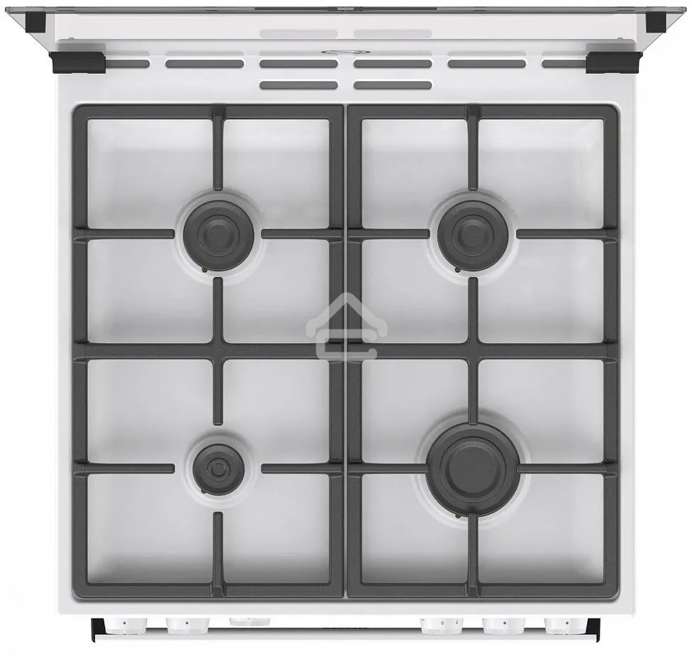 Плита газовая Gorenje GG6A11WF белый, конфорок 4 газовых, духовка 72 л, 60 см x 85 см x 60 см