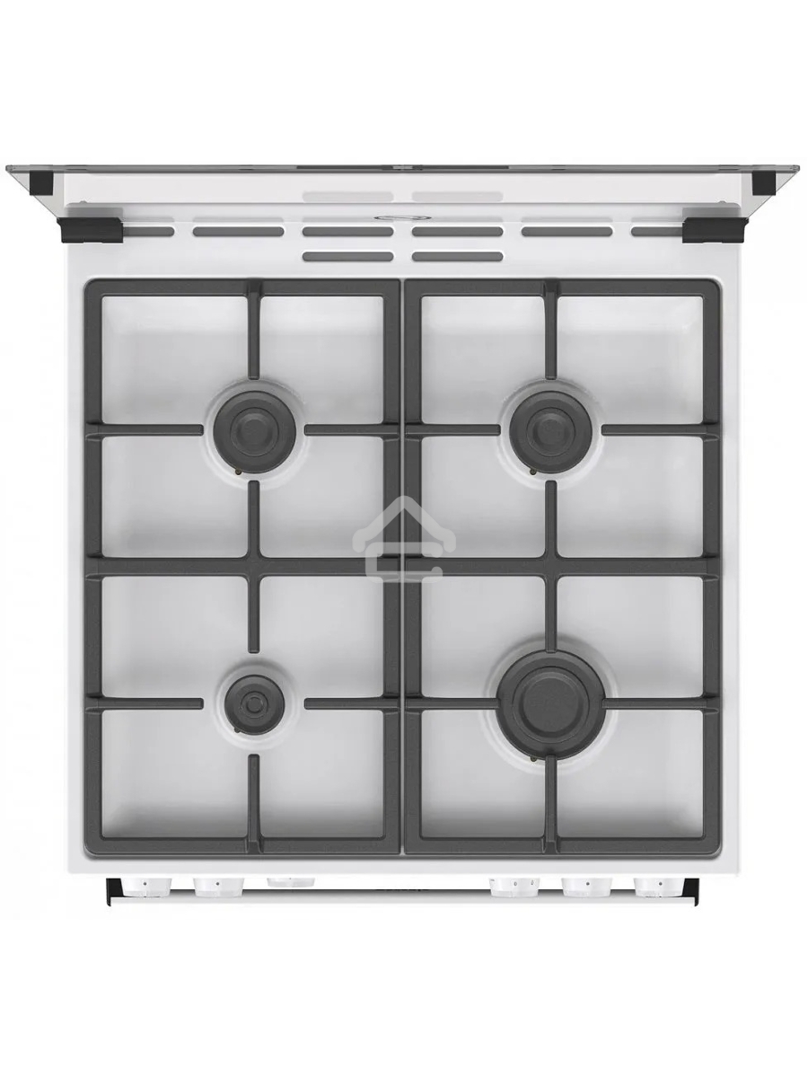 Плита газовая Gorenje GG6A11WF белый, конфорок 4 газовых, духовка 72 л, 60 см x 85 см x 60 см