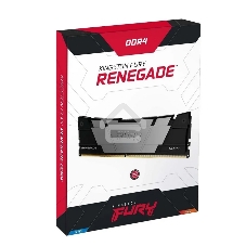 Оперативная память Kingston Fury Renegade Black, DDR4, 8GB (1x8GB), 3600MHz, CL16, DIMM, с радиатором, черный