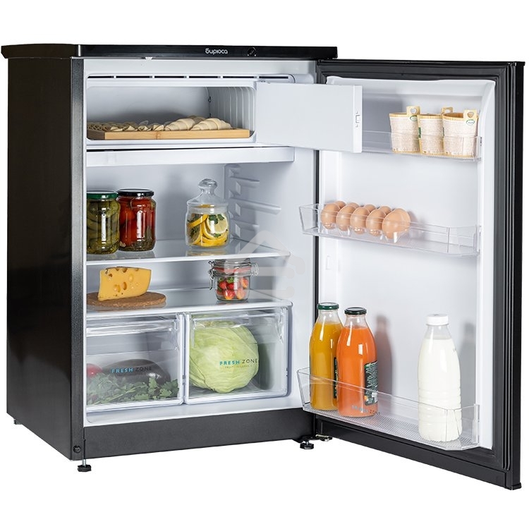 Холодильник Бирюса B508 черный однокамерный 116/34л морозилка сверху