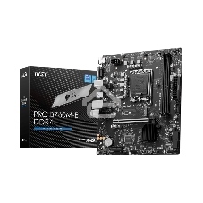 Материнская плата MSI PRO B760M-E DDR4, LGA 1700, Intel B760, 2xDDR4, 4xSATA, 1xM.2, 1xPCIe 4.0 x16, 1xPCIe 4.0 x1, 1xHDMI, 1xVGA, 1x1Gb LAN, 2xUSB-A 3.2 Gen 1, 4xUSB-A 2.0, 3x3.5 мм, 7.1, mATX