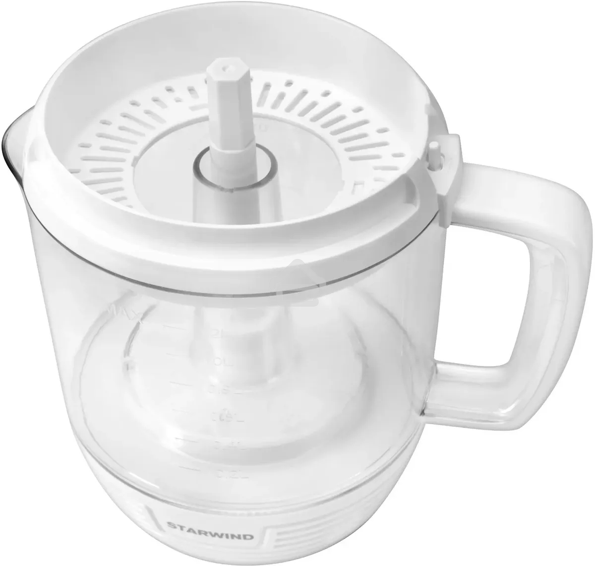 Соковыжималка цитрусовая Starwind SJ 1241 30Вт рез.сок.:1200мл. белый/прозрачный