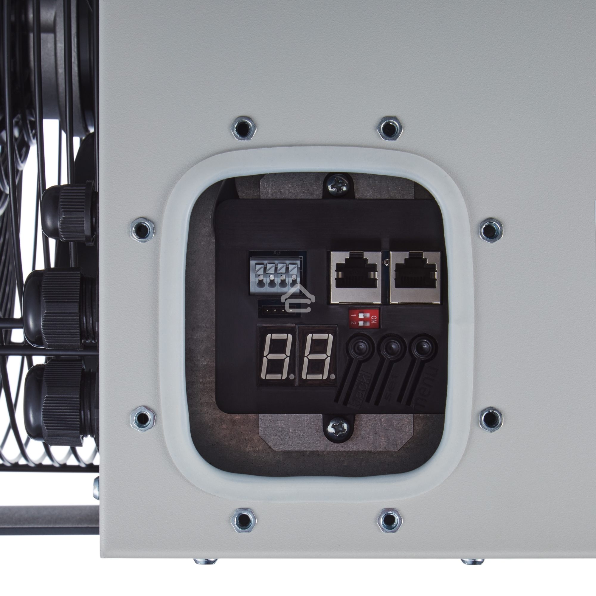 Тепловентилятор Ballu BHP-MW2-10, серый, 10 кВт, 100 м2, механический термостат, пульт д/у