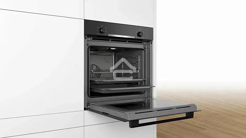 Духовой шкаф электрический Bosch HBA530BB0S черный/серебристый