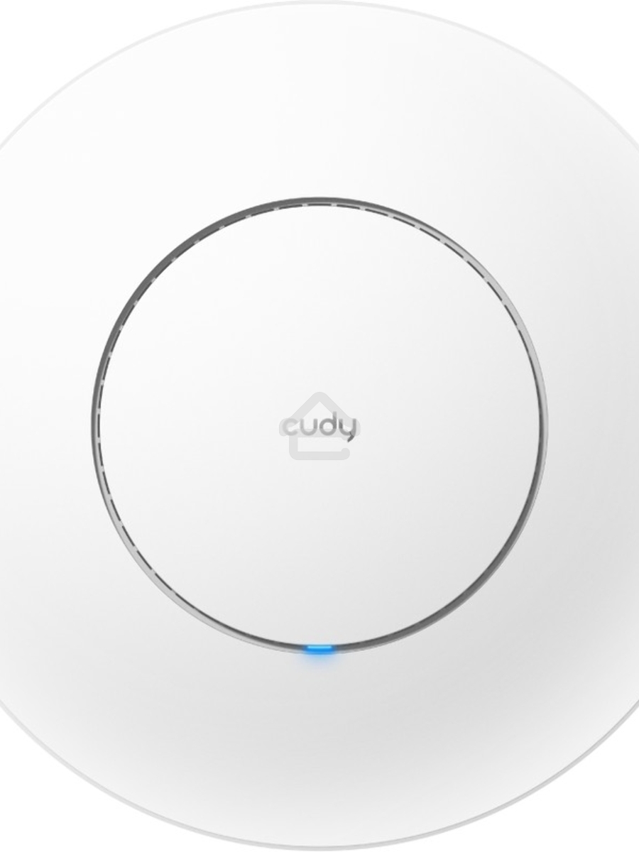 Точка доступа CUDY AC1200 Dual Band Gigabit Ceiling Mount Access Point, MT7621DAN+MT7613B+MT7603E, 867Mbps at 5GHz + 300Mbps at 2.4GHz, 1 x GbE RJ45 Port, Support 12V DC or 802.3af PoE or Passive PoE, Internal Antennas, 48V passive PoE adapter included, C
