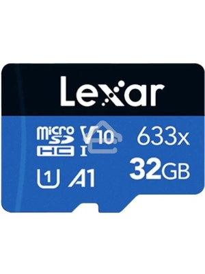Флеш карта microSD 32GB Lexar High-Performance 633x microSDHC UHS-I U1 V10 A1 C10, 100/20 Mb/s (SD адаптер)