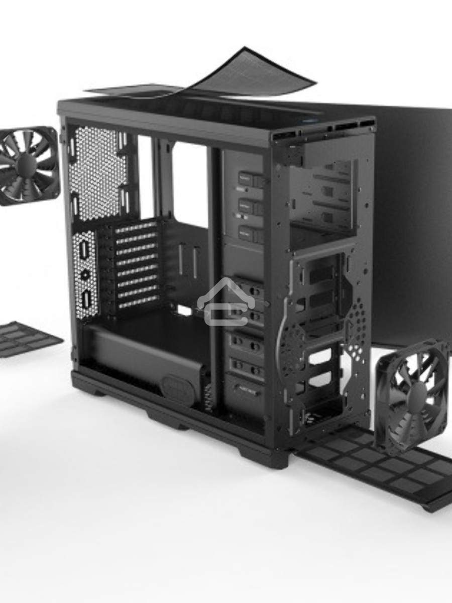 Корпус PHANTEKS Enthoo Pro Tempered Glass, Black, без БП, PWM Hub, Full-Tower