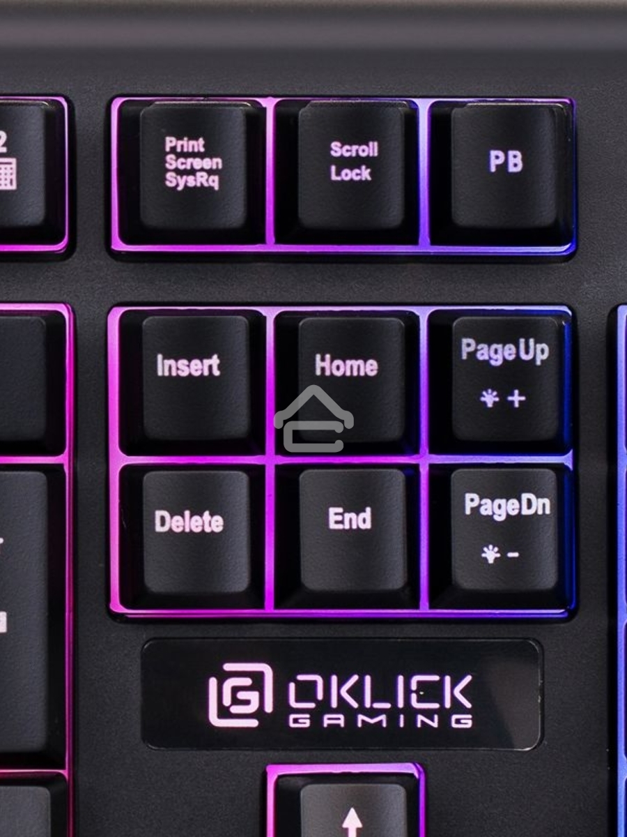 Клавиатура Oklick 717G проводная, USB, черный/серый