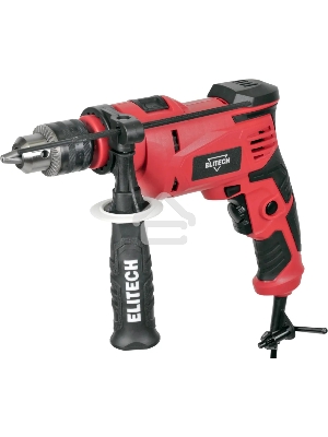 Дрель Elitech ДУ 060РЭ, 650 Вт, сетевая, ударная