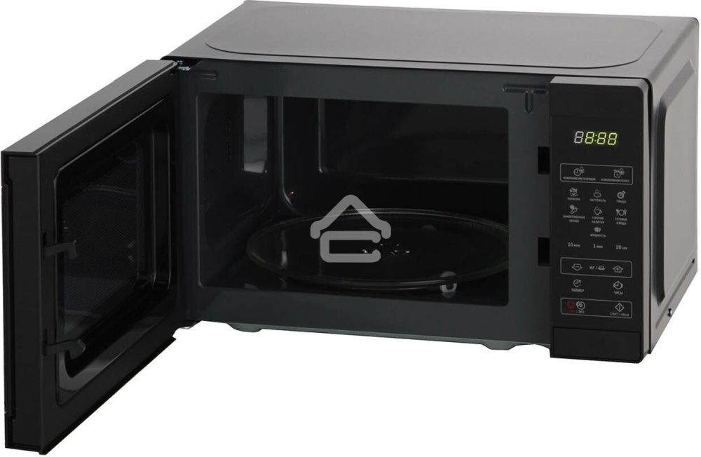 Микроволновая печь Sharp R2800RK черный, 20 л, 800 Вт, переключатели - сенсор