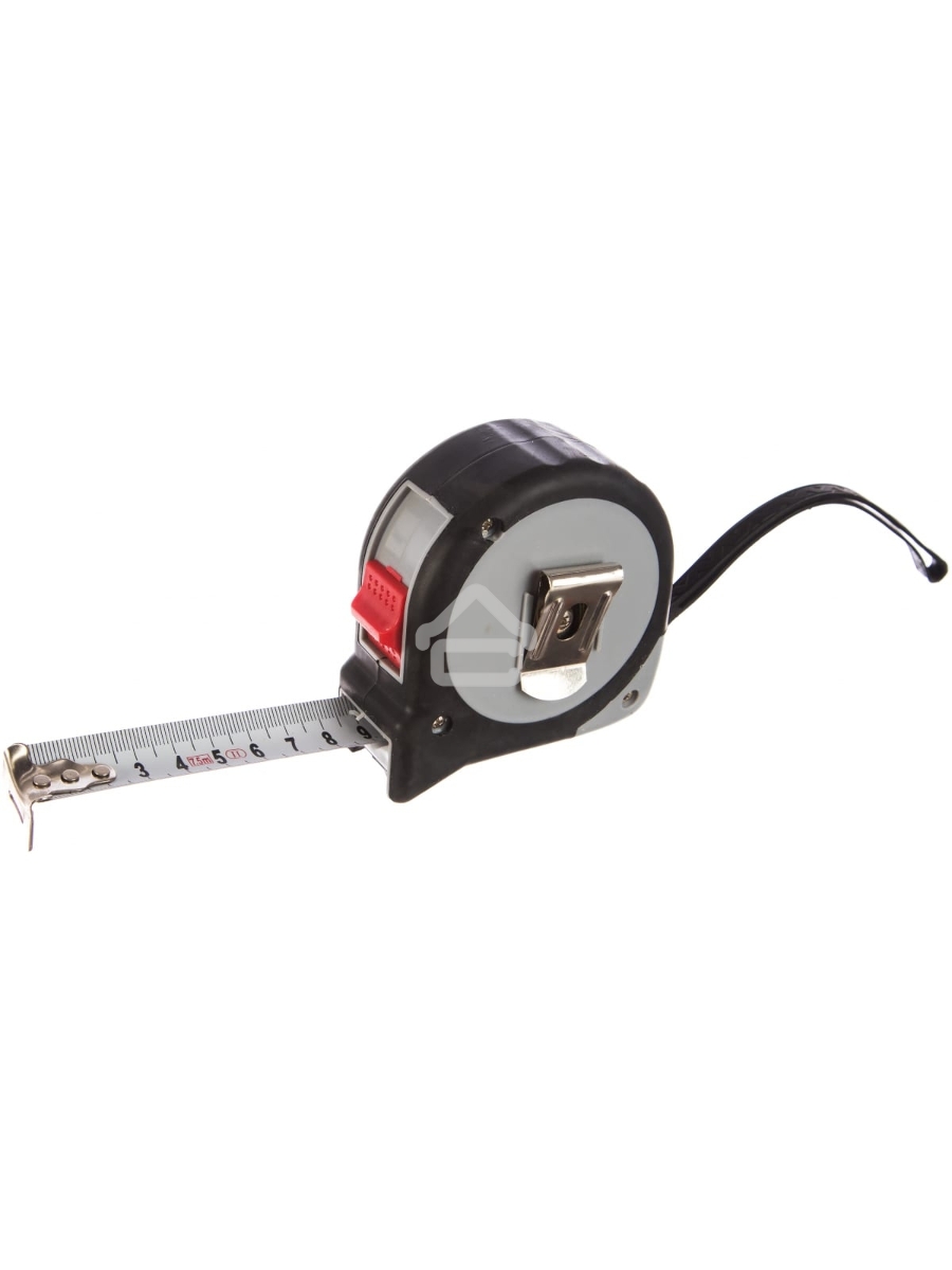 Рулетка MATRIX Continuous fixation, 7,5 м х 25 мм, обрезиненный корпус, плавная фиксация 31090