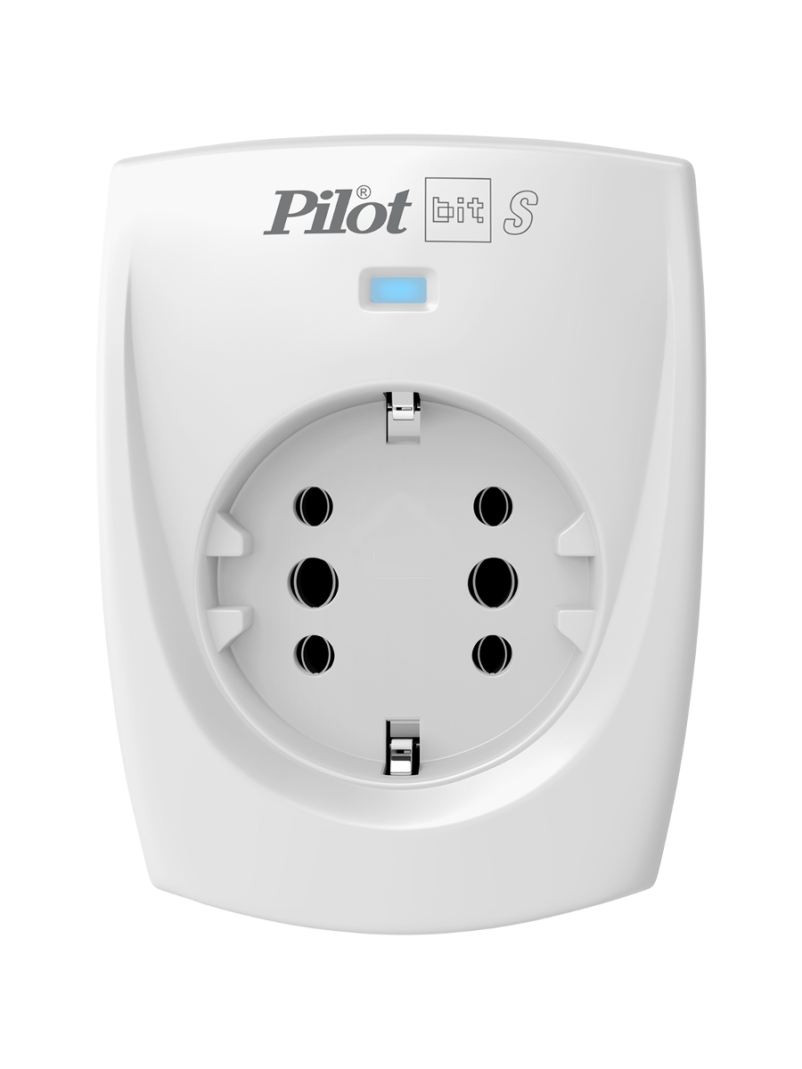 Сетевой фильтр ZIS PILOT BIT S, 1 розетка, 16А/3,5кВт, св.серый