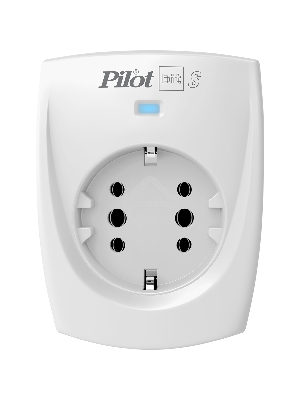 Сетевой фильтр ZIS PILOT BIT S, 1 розетка, 16А/3,5кВт, св.серый