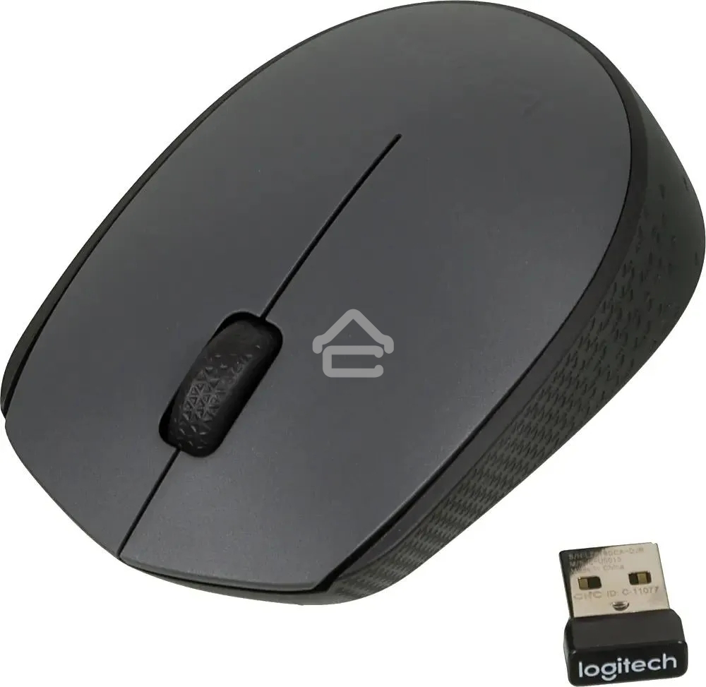 Комплект клавиатура + мышь Logitech MK235 клав:черный мышь:черный USB беспроводная