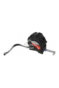 Рулетка MATRIX 31014  black 5мх19мм обрезиненный корпус