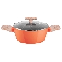Кастрюля Maunfeld MARTA MCS22FA06CL из кованого алюминия со стеклянной крышкой, 20 см, 2,2 л.