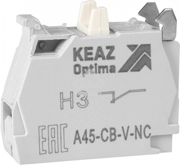 Контактный блок OptiSignal D22 A45-CB-V-NC 1НЗ винтовой зажим ZBE102