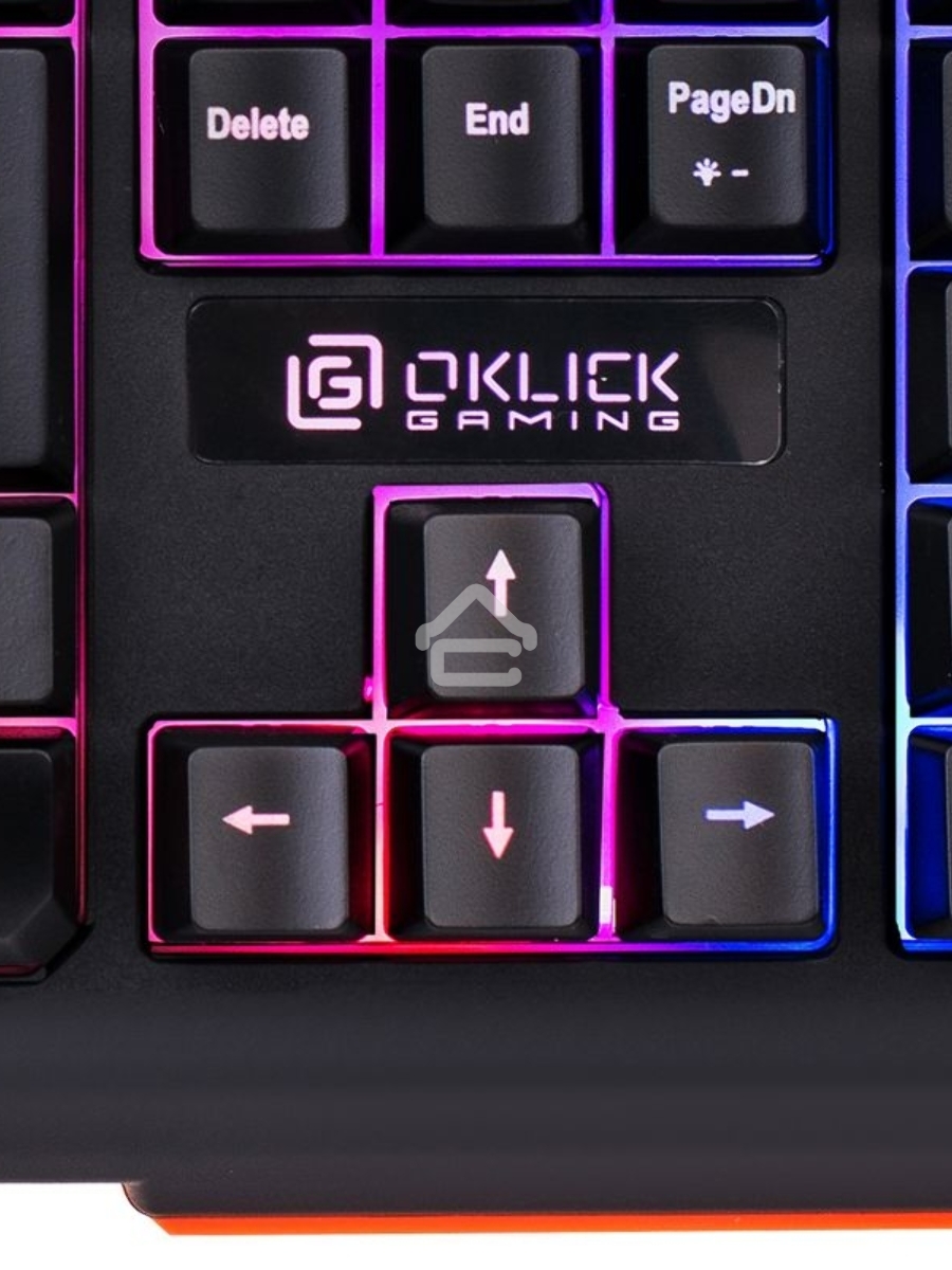 Клавиатура Oklick 717G проводная, USB, черный/серый