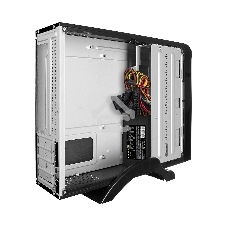 Компьютерный корпус MiniITX ExeGate MI-209 Black, miniITX/mATX, (M300, 80мм), 2*USB, Audio