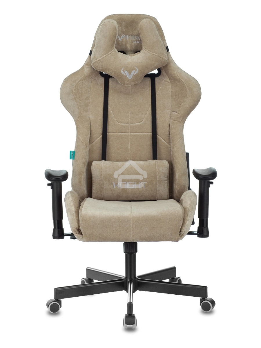 Кресло игровое Бюрократ VIKING KNIGHT LT21 FABRIC песочный крестовина металл/пластик