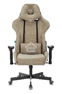 Кресло игровое Бюрократ VIKING KNIGHT LT21 FABRIC песочный крестовина металл/пластик