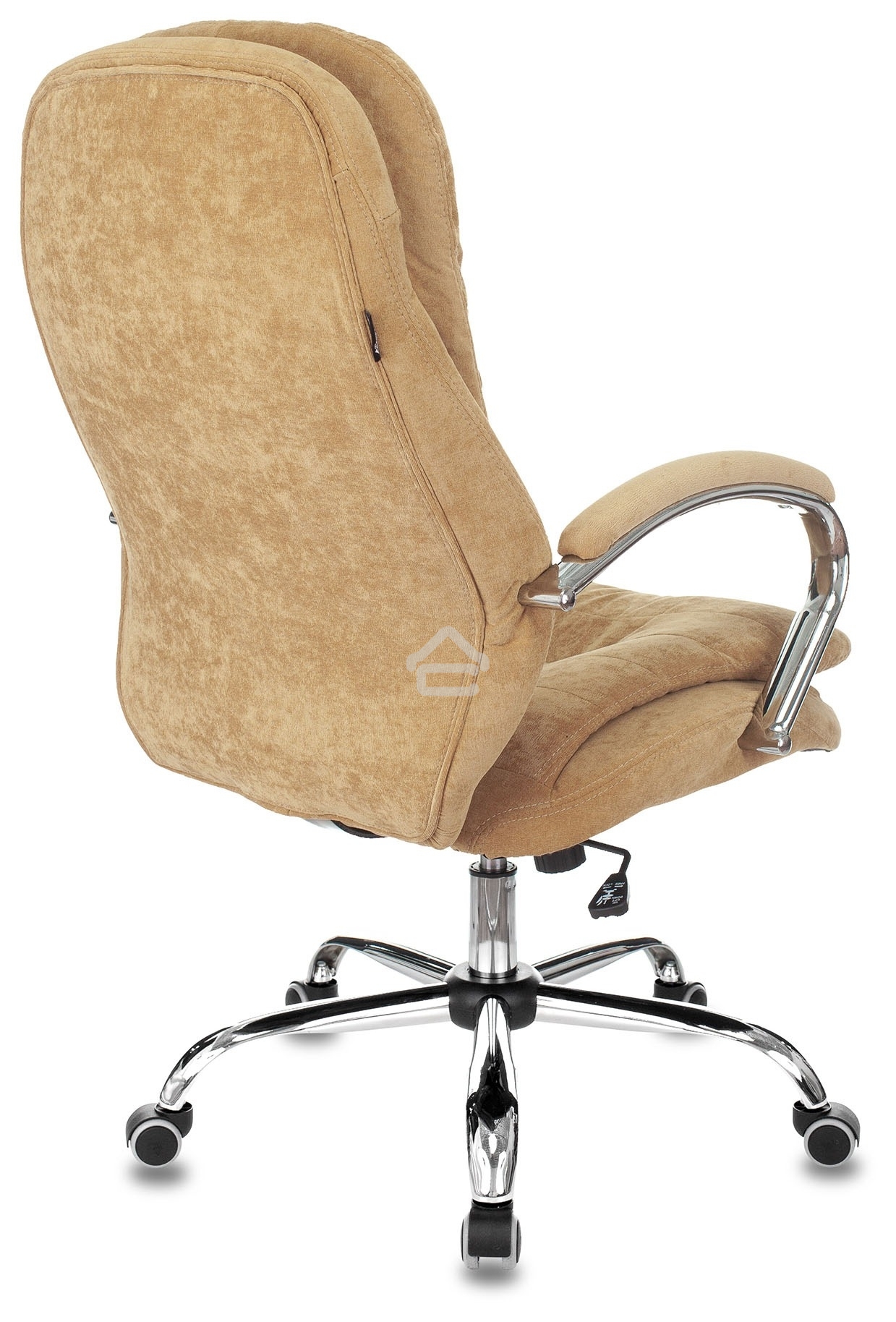 Кресло руководителя Бюрократ T-9950SL Fabric горчичный Velvet 73, крестовина металл хром