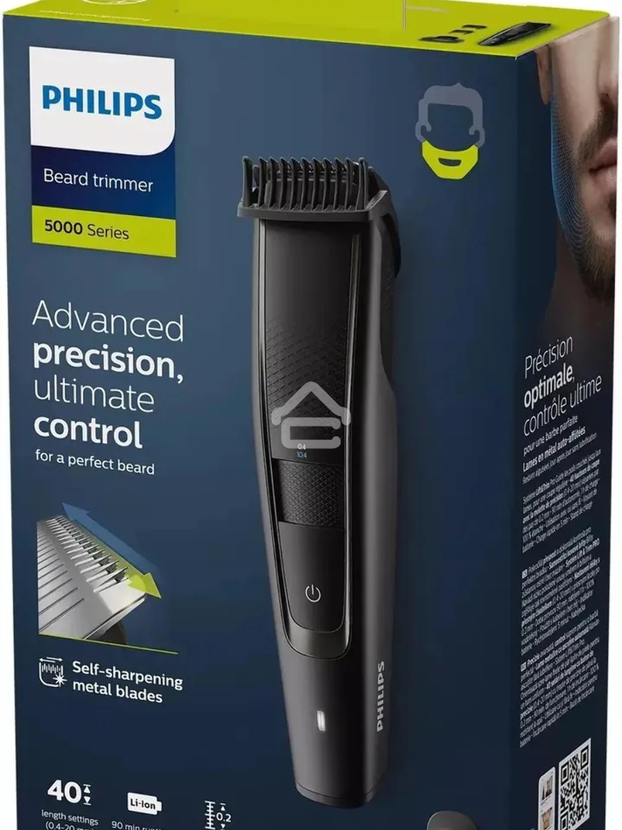Триммер Philips Series 5000 BT5515/20 черный (насадок в компл:3шт)