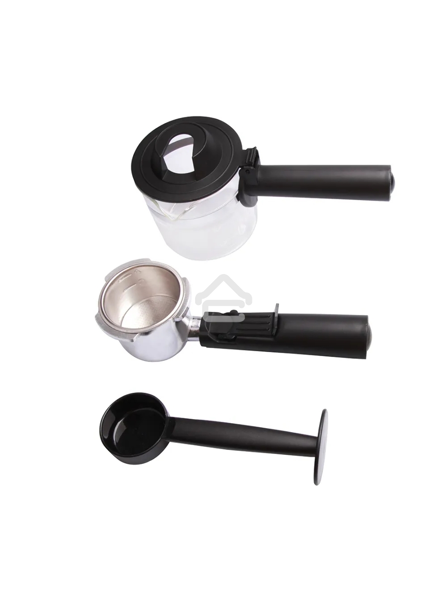 Кофеварка рожковая Endever Costa-1050 черный/стальной, исп. кофе - молотый, 0,2 л, 900 Вт, 5 бар